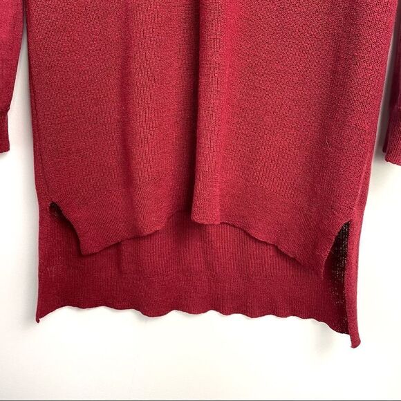 Eileen Fisher Wool V-Neck Long Sleeve Sweater Sz Small - Picture 4 of 11